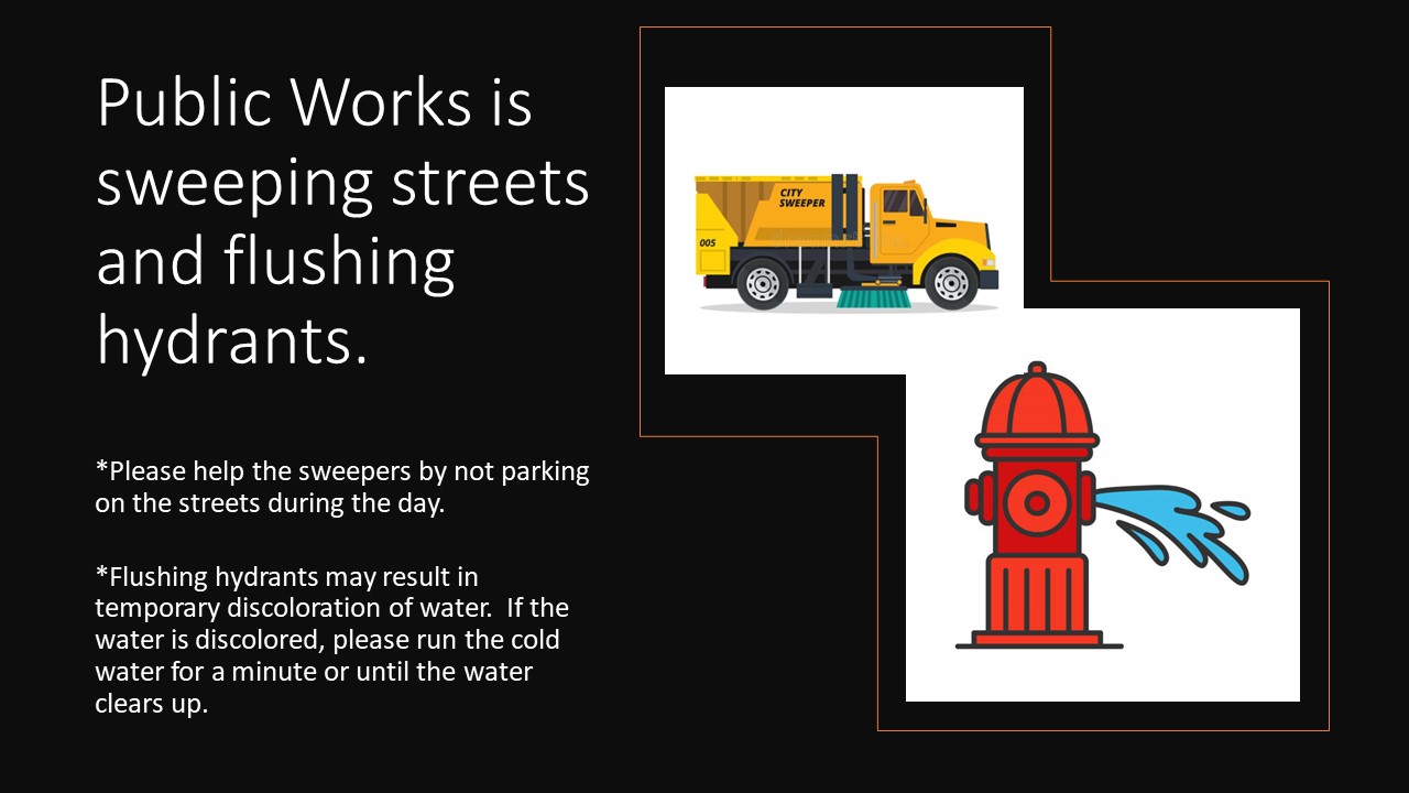 Street Sweeping and Hydrant Flushing UPDATE